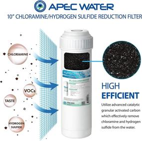 img 2 attached to 💧 APEC 10-Inch Chloramine and Hydrogen Sulfide Reduction Water Filter - Enhanced Replacement for Reverse Osmosis System 3rd Stage (FI-CHLORAMINE+)