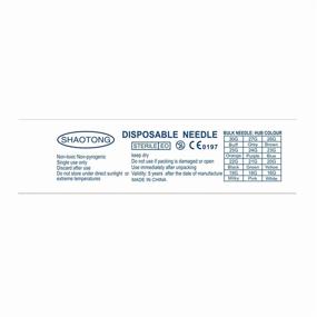 img 2 attached to 💉 Convenient Disposable Sterile Needles - 100 Pack (18G, 1.5IN/38mm)