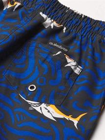 img 1 attached to Quiksilver Trunk Boardshort Sharky Volley Boys' Clothing