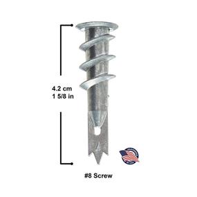 img 3 attached to 🔩 Wej Self Drilling Drywall Anchors Industrial: Strong and Efficient Solutions for Wall Installations