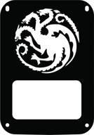 🔥 enhance your jeep jk wrangler with game of thrones house of targaryen tail lamp light covers - set of 2, in black! logo