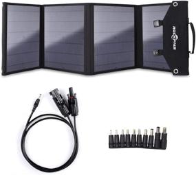 img 4 attached to 🌞 ROCKPALS SP002: Foldable 60W Solar Panel Charger for Portable Power Stations & USB Devices - Compatible with Jackery Explorer, Flashfish, MARBERO, BALDR, Paxcess - QC3.0 USB Ports