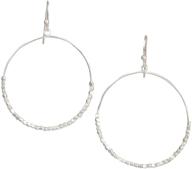 zen styles hypoallergenic large sparkling beaded dangle hoop earrings, open circle or teardrop, 2” length x ½”, custom gift box logo