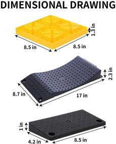 img 3 attached to 🚐 Homeon Wheels RV Leveling Blocks: Heavy Duty Camper Leveling Blocks and Chocks with Anti-Slip Pads