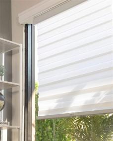 img 3 attached to Enhance Your Windows with CHICOLOGY Zebra Blinds: Roller Shades for Enhanced Home Décor