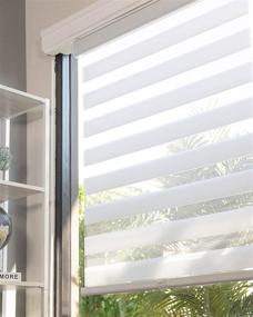 img 4 attached to Enhance Your Windows with CHICOLOGY Zebra Blinds: Roller Shades for Enhanced Home Décor
