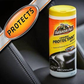 img 3 attached to 🚗 Armor All-10848 Original Protectant & Cleaning Wipes Twin Pack - 2x25 Count - Effective Cleaning and Protection for Your Vehicle