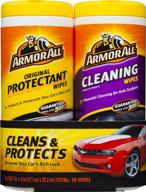 🚗 armor all-10848 original protectant & cleaning wipes twin pack - 2x25 count - effective cleaning and protection for your vehicle logo