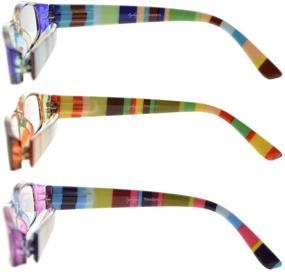 img 1 attached to 👓 Elegant Eyekepper 3 Pairs Reading Glasses for Women - Stylish Striped Pattern +0.75 Reading Eyeglasses