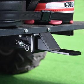 img 2 attached to Enhanced Golf Cart Rear Seat Trailer Hitch by AW Universal with Convenient Receiver for Easy Step-On Accessories on Golf Cart