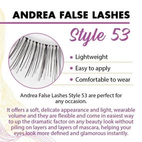 img 1 attached to 💁 Andrea False Lashes Style 53 - Black: Enhance Your Look with 4 Pairs