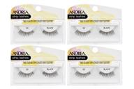 💁 andrea false lashes style 53 - black: enhance your look with 4 pairs logo