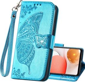 img 4 attached to Galaxy Samsung Leather Protective Butterfly Cell Phones & Accessories