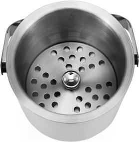 img 1 attached to Stainless Buckets Included Strainer Double Walled