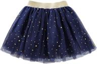 🌟 sparkling stars & sun: toddler girls' tulle tutu skirt with sequins & moon logo