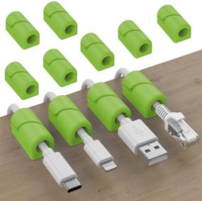 img 4 attached to 🔌 Soulwit 20 Pcs Cable Holder Clips: Effective Cable Management Solution for Desktop, Office, and Home – Keep Cables Organized and Tangle-free!