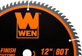 img 3 attached to 🪚 WEN BL1280 12-Inch 80-Tooth Woodworking Saw Blade for Miter Saws and Table Saws - Exceptional Fine-Finish Performance