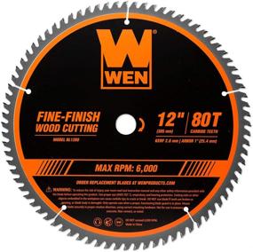 img 4 attached to 🪚 WEN BL1280 12-Inch 80-Tooth Woodworking Saw Blade for Miter Saws and Table Saws - Exceptional Fine-Finish Performance