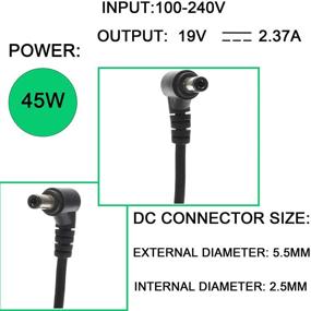 img 2 attached to 🔌 High-Performance 45W AC Charger for Toshiba PA3822U-1ACA PA5177U-1ACA Satellite C75D-B7215 C75D-B7230 C75D-B7260 C75D-B7202; Portege Z835 Z835-P330 Z835-P360 Z835-P370 Z830 Z30 Z30-C Laptop Power Adapter Supply Cord