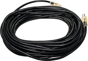 img 3 attached to 🔌 Black Industrial Electrical Extension Cord with Indoor/Outdoor Lighting