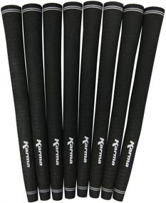 img 4 attached to 🏌️ Enhance Your Golf Experience with Karma 8 Piece Men's Jumbo Golf Grips - Oversize Pro Velvet Black Grip Set Pack (+1/16" Larger Than Standard Grips)