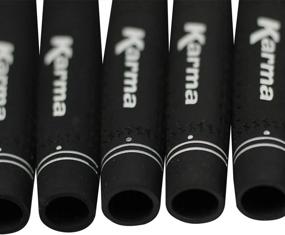 img 1 attached to 🏌️ Enhance Your Golf Experience with Karma 8 Piece Men's Jumbo Golf Grips - Oversize Pro Velvet Black Grip Set Pack (+1/16" Larger Than Standard Grips)