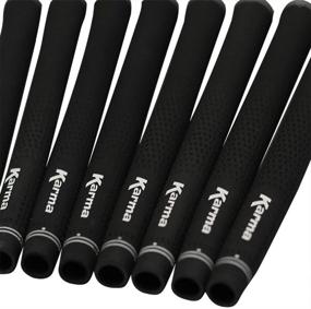 img 3 attached to 🏌️ Enhance Your Golf Experience with Karma 8 Piece Men's Jumbo Golf Grips - Oversize Pro Velvet Black Grip Set Pack (+1/16" Larger Than Standard Grips)