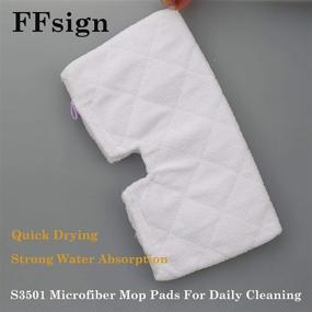 img 3 attached to 8-Pack Microfiber Steam Mop Pads Replacements for Shark Steam Pocket Mop S3500 Series S3501 S3550 S3601 S3601D S3801 S3801CO S3901 SE450 S2902 by FFsign