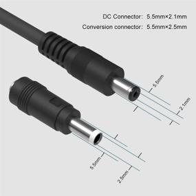 img 2 attached to 💡 12V DC Женский гнездовой разъем для зажигалки к 5,5 мм x 2,1 мм Мужской штекер для зарядного кабеля для бэкапа батареи UPS и экстренного генератора.
