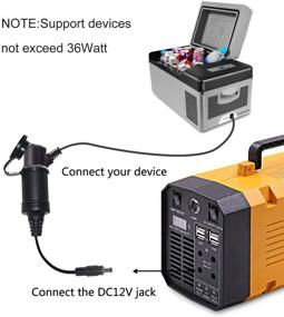 img 1 attached to 💡 12V DC Женский гнездовой разъем для зажигалки к 5,5 мм x 2,1 мм Мужской штекер для зарядного кабеля для бэкапа батареи UPS и экстренного генератора.