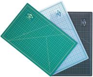 alvin gbm series: 24 x 36 inch professional self-healing cutting 🔪 mat - green/black double-sided, gridded rotary cutting board for crafts, sewing, fabric logo