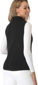 img 2 attached to 😍 Fuinloth Women's Fleece Vest: Stay Cozy with Polar Softness & Zip Up Pockets