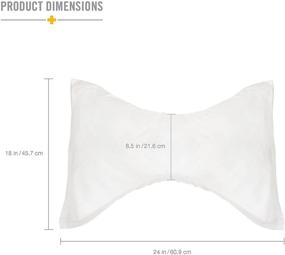 img 2 attached to 💆 Relieve Pain & Headaches with DMI Neck Pillow for Cervical Support - Medium, Removable Cover, White