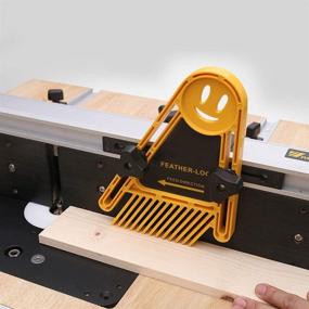 img 2 attached to 💪 SWMIUSK True-Flex Featherboard Safety Push Block for Table Saw - Pack of 2, Woodworking Table Fence with T-slots and Miter Slots for Tablesaws, Router Tables, and Band saws (Black)