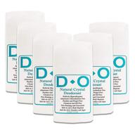 d-o 100% natural crystal deodorant wide stick (6 pack) - aluminum chlorohydrate & chemical free logo