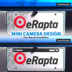 img 3 attached to Универсальная камера заднего вида с номерным знаком eRapta ERT02 с HD 720P, углом обзора 149°, функцией отражения, ночным видением, водонепроницаемая, идеально подходит для пикапов, легковых автомобилей и внедорожников.