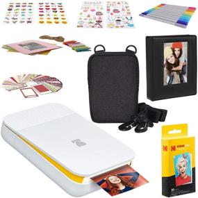 img 4 attached to Kodak Smile Instant Digital Printer - White/Yellow With 2ʺx3ʺ Premium ZINK Photo Paper (20 Sheets)