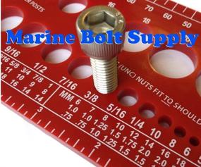 img 3 attached to 🔩 Essential Marine Bolt Supply Nut, Bolt & Screw Gauge in Standard & Metric Coarse & Fine Measurements for Diameter, Length & Thread Pitch (Red)