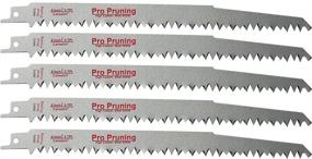 img 4 attached to 🪚 Premium 9-Inch Wood Pruning Saw Blades - 5 Pack for Reciprocating/Sawzall Saws