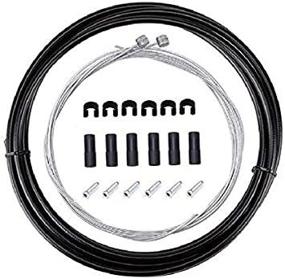 img 1 attached to 🏻 BlueSunshine Bike Brake Cable and Housing Set: Essential Replacement Kit for Smooth Braking Performance, 5mm Cable Housing (Black)