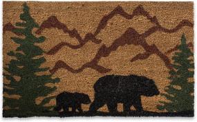img 4 attached to 🐻 Bear Country DII Animal Collection 18x30" Natural Coir Doormat