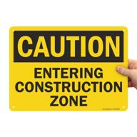 smartsign s2 0097 pl 14 caution entering construction logo