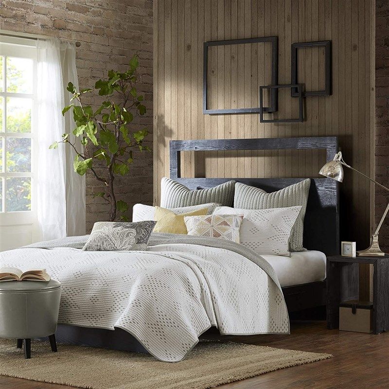 pacific 140tc coverlet queen taupe 로고