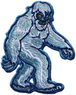 abominable monster embroidered sticker sticky back indoor logo