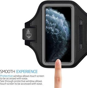 img 2 attached to 📱 i2 Gear iPhone 12 Armband Case with Adjustable Band, Key Holder - Ideal for Running, Exercise, and Recreation - Compatible with iPhone 11, iPhone 11 Pro & iPhone XR