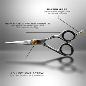 img 1 attached to 🧔 Men's Facial Hair Scissors - Mustache and Beard Trimming - 5.5 inches - Stainless Steel - Sharp and Precise Grooming - Barber Scissors - Professional Cutting Scissors - Silver