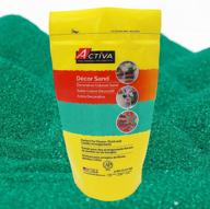 vibrant green activa decor sand - 5-pound bag (14558): enhance your décor with eye-catching sand! logo