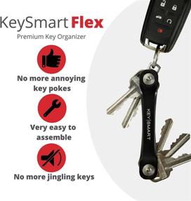 img 3 attached to Streamline Your Keys with KeySmart Flex Compact Keychain Organizer