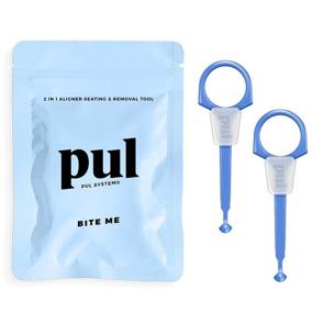 img 4 attached to 🦷 Enhance Your Invisalign Experience with PUL Clear Aligner Chewies and Removal Tool Combo (2 Pack, Blue)