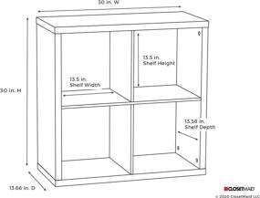 img 1 attached to 📦 ClosetMaid 4108 Black Walnut Decorative 4-Cube Storage Organizer: Enhanced for SEO